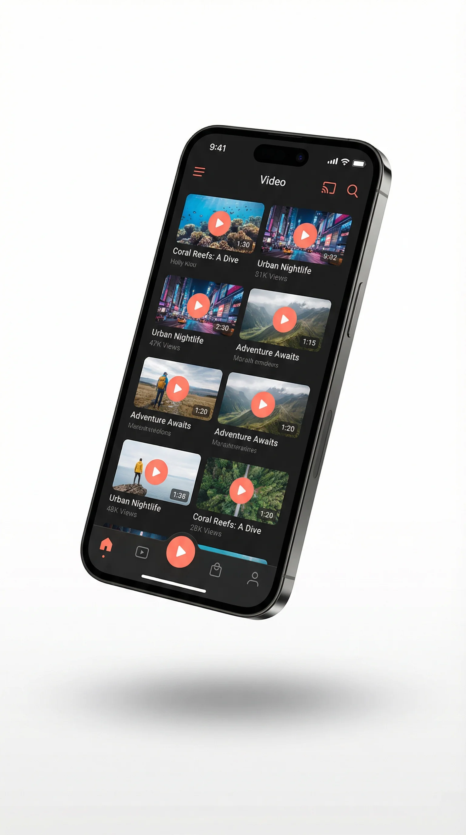 芒果视频APP客户端界面展示